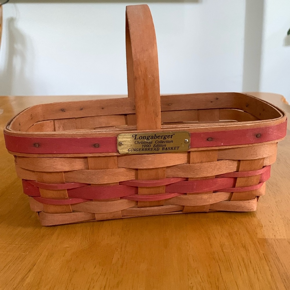 Longaberger 1990 Gingerbread Basket Vintage